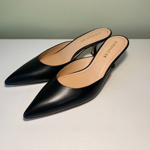 Coach Women's Renn Leather Mule - Picture 1 of 14